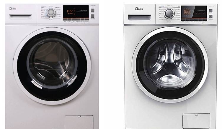 exemplos de modelos de máquinas de lavar Midea
