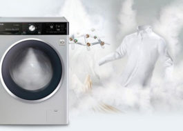 Vista general de la rentadora LG amb funció de vapor