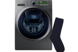 How to remove a stuck sock from a washing machine?