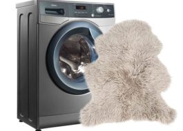 Cara membasuh kulit domba dalam mesin basuh