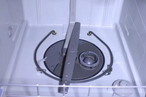 O impulsor inferior não gira na máquina de lavar louça