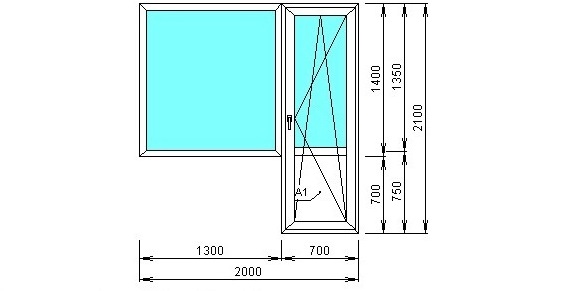 ширина на балконските врати