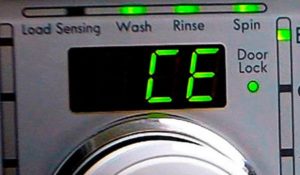 CE error sa LG washing machine