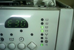 Error E30 en una rentadora Electrolux
