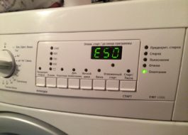 Fejl E50 i Electrolux-vaskemaskinen