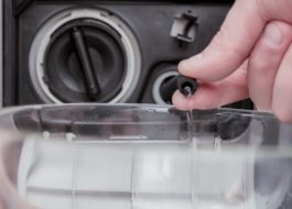 How to turn on the water drain in the LG washing machine