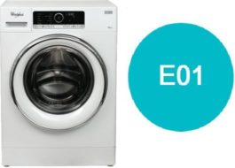 Fejl E01 i Whirlpool vaskemaskinen