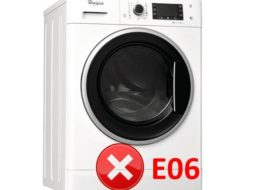 Error E06 de la rentadora Whirlpool