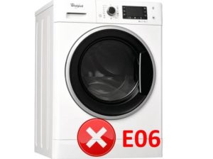Error E06 Whirlpool washing machine
