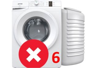 Fout 6 in de Gorenje-wasmachine
