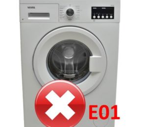 Błąd E01 w pralce Vestel