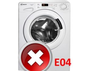 Error E04 a la rentadora Candy