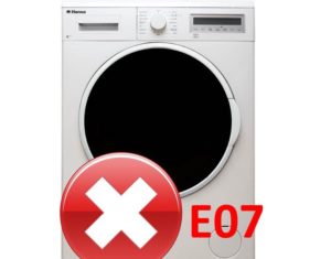 خطأ E07 في غسالة هانزا