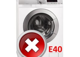 Eroare E40 la mașina de spălat AEG
