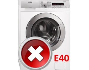 Error E40 sa AEG washing machine
