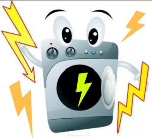 LG skalbimo mašinos elektros smūgis