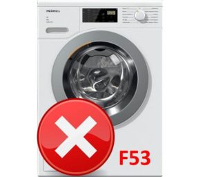 Eroare F53 la o mașină de spălat Miele