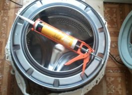 How to glue the drum of an Indesit washing machine