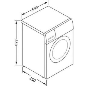 Dimensions d'une machine à laver Indesit étroite