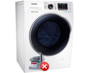 Samsung skalbimo mašina neišleidžia vandens