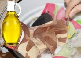 How to wash kitchen towels with vegetable oil