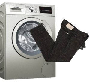 Zwarte jeans wassen in de wasmachine