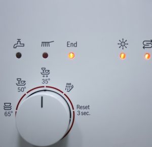 What do the signs on a Bosch dishwasher mean?