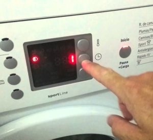 How to turn on a Bosch washing machine?