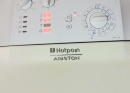 Mal funcionamiento de la lavadora de carga superior Ariston.