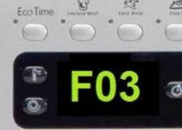 Fout F03 op Ariston-wasmachine