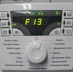 Error F13 sa washing machine ng Ariston