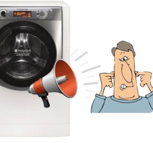 Ariston washing machine makes noise when spinning