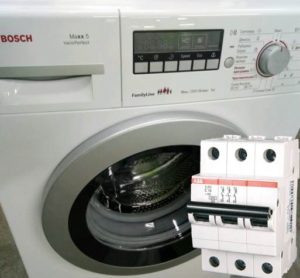 Bosch skalbimo mašina išmuša mašiną