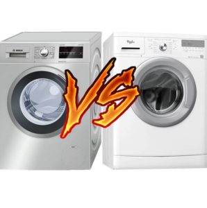 Co je lepší: pračka Bosch nebo Whirlpool?