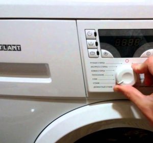 Hogyan kell használni az Atlant mosógépet?
