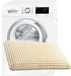 Pernele din latex pot fi spălate la mașina de spălat?