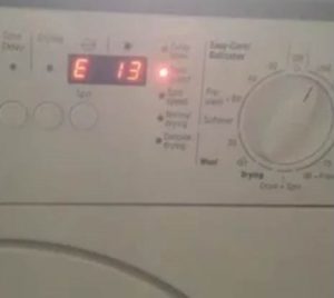 Error E13 sa isang washing machine ng Bosch