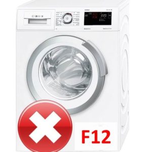 Eroare F12 la o mașină de spălat Bosch
