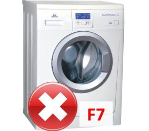 Eroare F7 la mașina de spălat Atlant