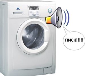 Why does the Atlant washing machine beep during washing?