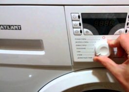 A máquina de lavar roupa Atlant não liga