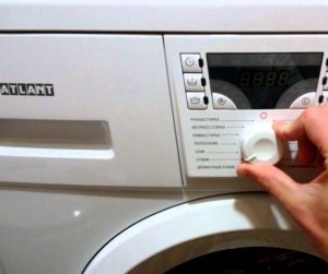 La machine à laver Atlant ne s'allume pas