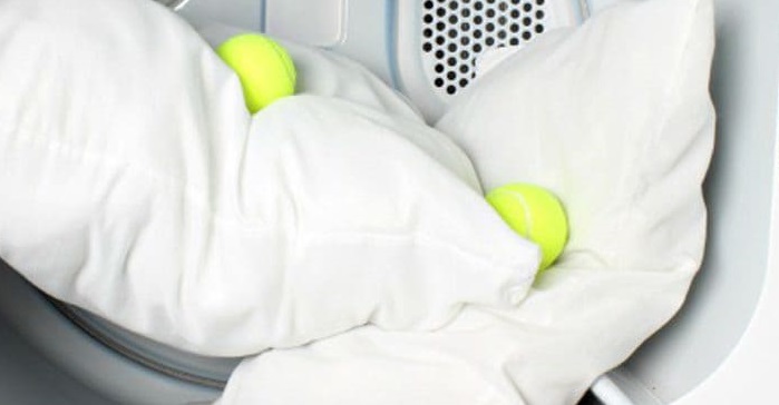 wash pillows with balls