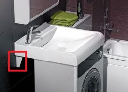 วิธีติดอ่างล้างจานไว้เหนือเครื่องซักผ้า