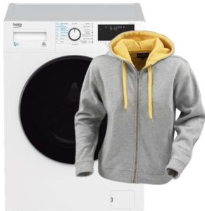 Vask en sweatshirt i vaskemaskinen
