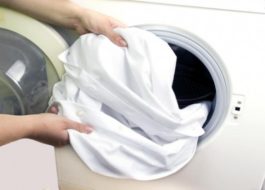 lavando blusa em SM
