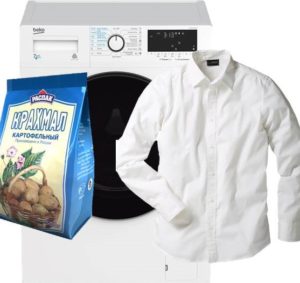 Hoe een overhemd in de wasmachine te laten stijven?