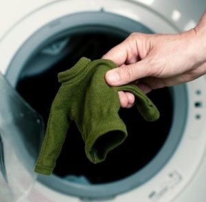 É possível fiar peças de lã na máquina de lavar?