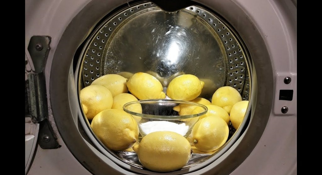 kā izmantot citronu sulu mašīnas tīrīšanai