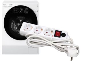 Which extension cord should I choose for my washing machine?
